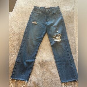 Levi's Distressed Wedgie Jeans